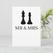 キングとクイーンチェス結婚の駒 案内状 (スタンド正面)