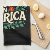 キングのいないアメリカ キッチンタオル (四つ折り)
