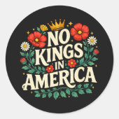 キングのいないアメリカ ラウンドシール (正面)