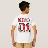 キングのグラフィティスタイルの文字 Tシャツ (裏面フル)
