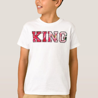 キングのグラフィティスタイルの文字 Tシャツ