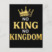 キングの抗議看板 縦 2025 ポストカード (正面)