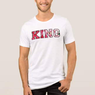 キングの文字のグラフィティスタイルのレタリング トライブレンドＴシャツ