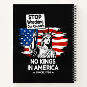 キングの日反対デモ - 我が国を壊すな ノートブック (裏面)