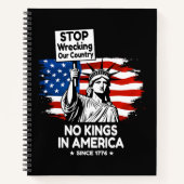 キングの日反対デモ - 我が国を壊すな ノートブック (正面)