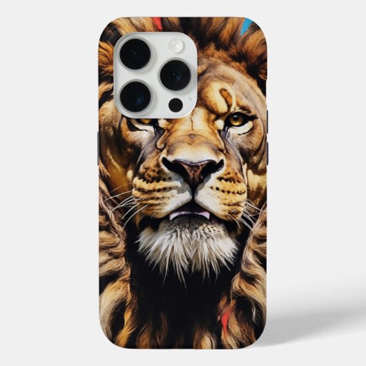 キングの視線 ライオン iPhone カー Case-Mate iPhoneケース (裏面)