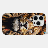 キングの視線 ライオン iPhone カー Case-Mate iPhoneケース (裏面 (横))
