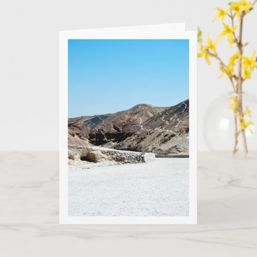 キングの谷、エジプト、ルクソール カード (黄色い花)