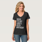 キングの45歳の誕生日だってさ 王冠 幸せ Tシャツ (正面フル)