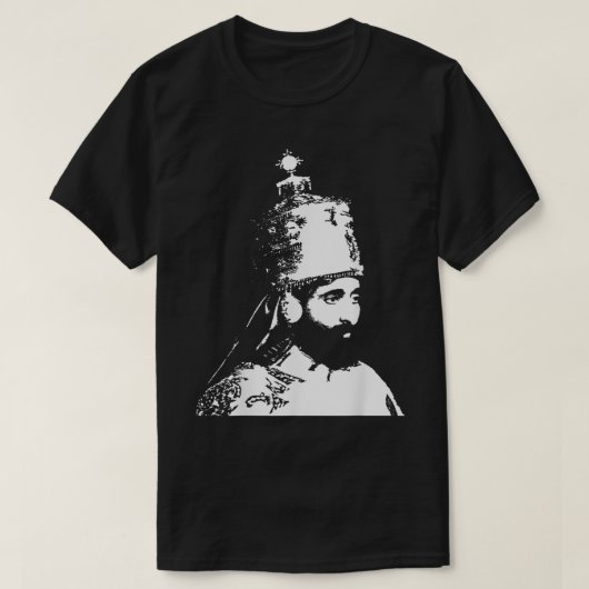 キングはハイレSelassie Crown1771.png Tシャツ (デザイン正面)