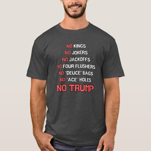 キングもジョーカーもトランプも Tシャツ (正面)