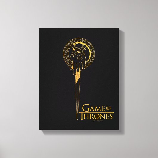 キングアイコンの手 キャンバスプリント (正面)