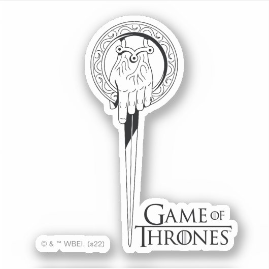 キングアイコンの手 シール (正面)