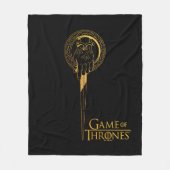 キングアイコンの手 フリースブランケット (正面)