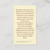 キングアイコン祈りの言葉カード コーリングカード (裏面)