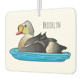 キングアイダー鳥の漫画イラストレーション カーエアーフレッシュナー (左)