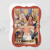 キングアンドクイーン・オブ・ハートヴィンテージアリス・ワンダーランド 招待状 (正面/裏面)