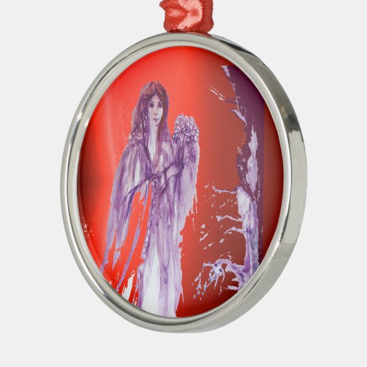 キングアーサー伝説パープルレッド女王ギニー メタルオーナメント (左)