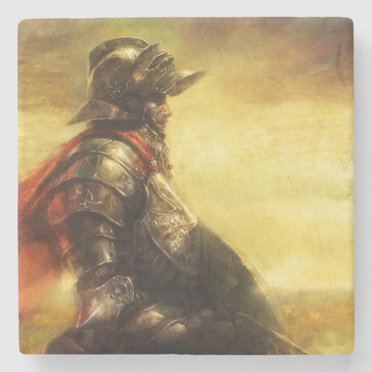 キングアーサー石コースター ストーンコースター (正面)