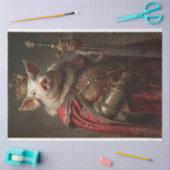 キングアーサー・ピグ・デコパージュ 薄葉紙 (クラフト)