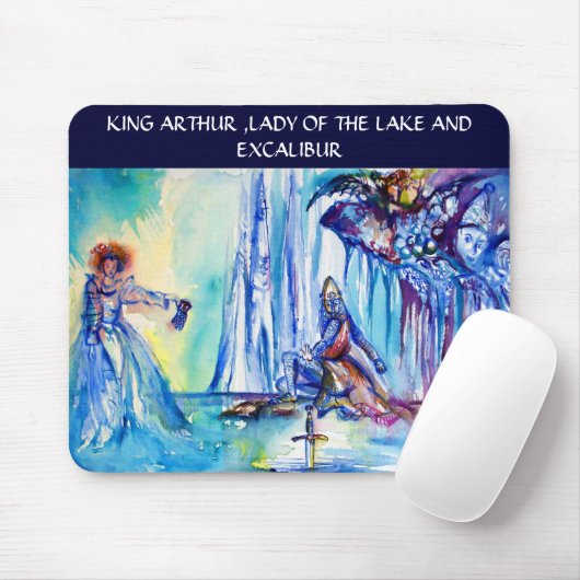 キングアーサー、湖のレディとエクスカリバー マウスパッド (マウス)