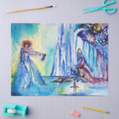 キングアーサー、湖のレディとエクスカリバー 薄葉紙 (クラフト)