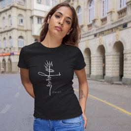 キングイエズス・クリスチャン女性の短い袖の暗闇 Tシャツ