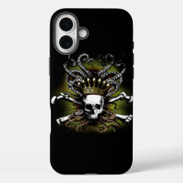 キングイカのドクロ iPhone 16 PLUSケース