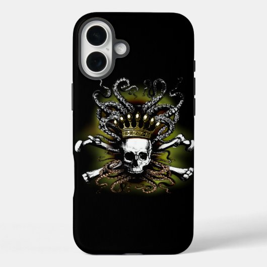 キングイカのドクロ Case-Mate iPhoneケース (裏面)