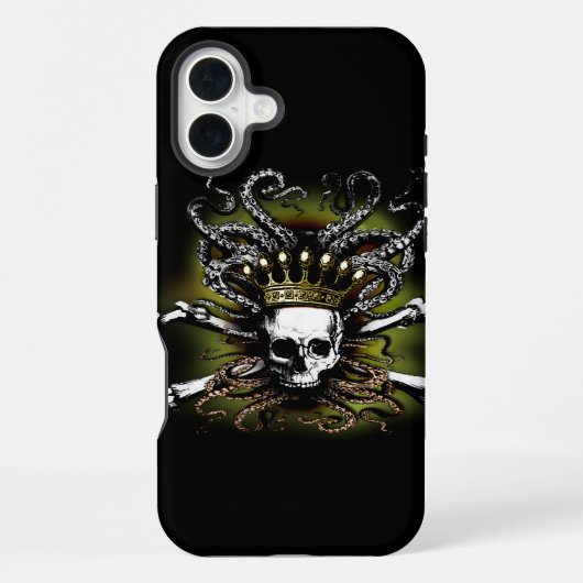 キングイカのドクロ iPhoneケース (裏面)