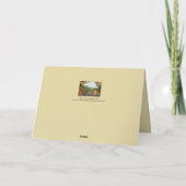 キングウッドの秋の葉や地面を覗き込む カード (裏面)