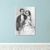 キングエドワードとクイーンアレクサンドラ キャンバスプリント (インサイチュ (ウッドフロア))