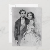 キングエドワードとクイーンアレクサンドラ ポストカード (正面/裏面)