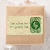 キングエドワードVIIプリペイド封筒の切手 ラベル (インサイチュ)