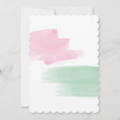 キングエレガントプロテアウォーターカラー結婚式招待状 招待状 (裏面)