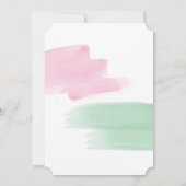 キングエレガントプロテアウォーターカラー結婚式招待状 招待状 (裏面)