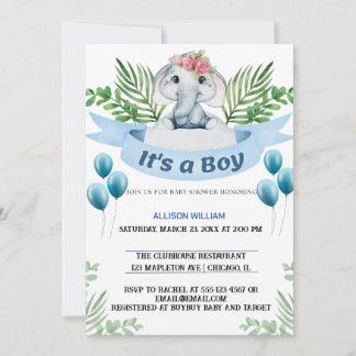 キングエレファントクラウンプリンスのお祝い 招待状