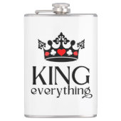 キングオブオールズクラウントランプのポーカー フラスク (正面)