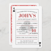 キングオブクラブカジノトランプのポーカー遊ズカード 招待状 (正面/裏面)