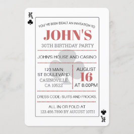 キングオブクラブカジノトランプのポーカー遊ズカード 招待状