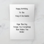 キングオブザキャッスル誕生日 カード (内部)