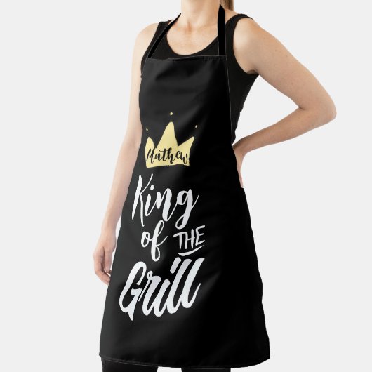 キングオブザグリルシェフエプロンBBQ笑わされる調理師 エプロン (インサイチュ)