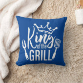キングオブザグリルタイポグラフィ クッション (ブランケット)