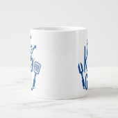 キングオブザグリルタイポグラフィ ジャンボコーヒーマグカップ (正面)