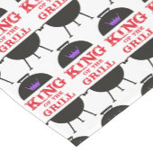 キングオブザグリルブラックパープルクラウンレッド ショートテーブルランナー (コーナー)