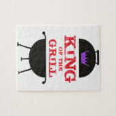 キングオブザグリルブラックパープルクラウンレッド ジグソーパズル (横)