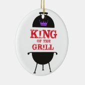 キングオブザグリルブラックパープルクラウンレッド セラミックオーナメント (右)