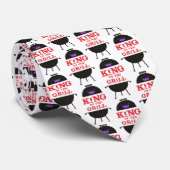 キングオブザグリルブラックパープルクラウンレッド ネクタイ (ロール)