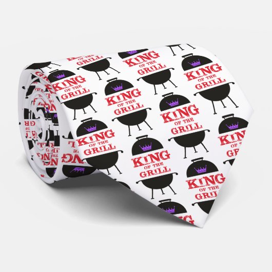 キングオブザグリルブラックパープルクラウンレッド ネクタイ (ロール)
