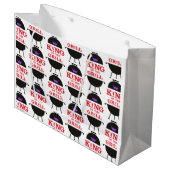 キングオブザグリルブラックパープルクラウンレッド ラージペーパーバッグ (正面アングル)